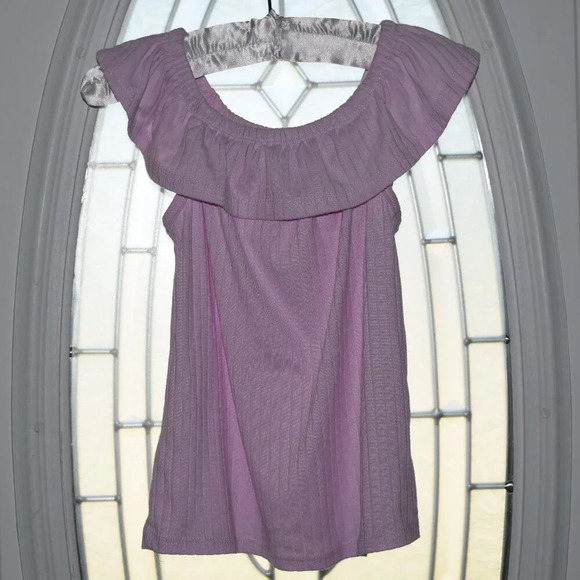 BTWEEN Girls Flutter Pastel Lilac Top Size 6 - Picture 2 of 5